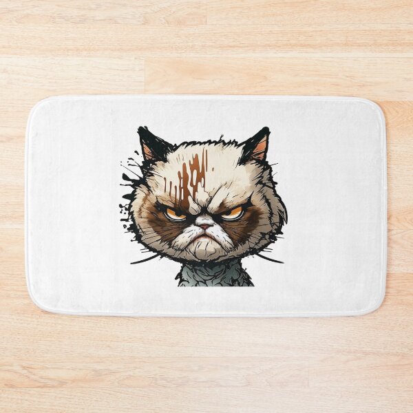 Item preview, Funny  Angry Cat Meme designed and sold by OUSS  SQUARE⭐⭐⭐⭐⭐.