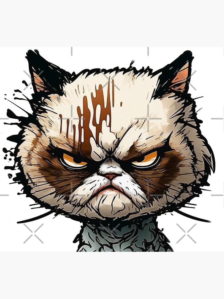 Funny Angry Cat Meme | Poster