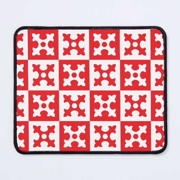 Item preview, Red & White Floral Tile Pattern designed and sold by HCB1.