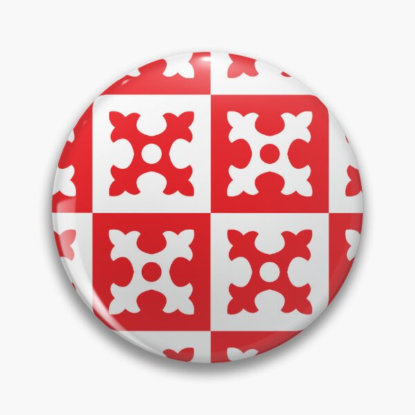 Item preview, Red & White Floral Tile Pattern designed and sold by HCB1.