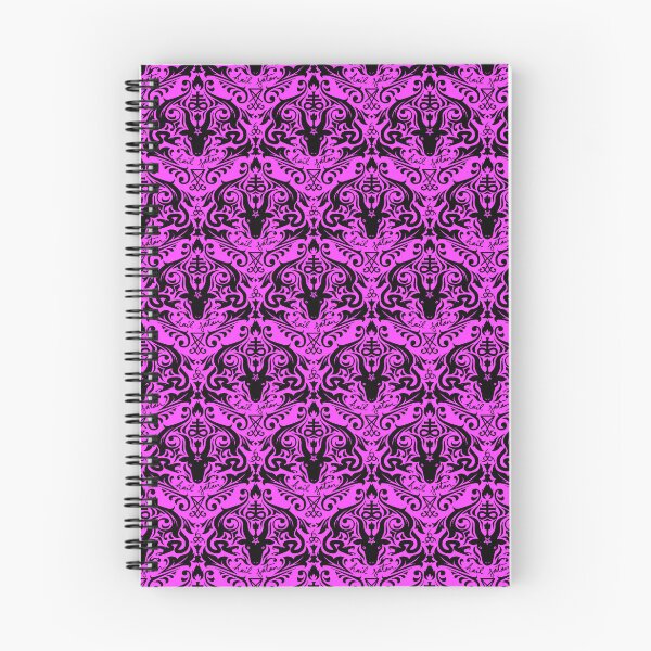 Item preview, Damask - Hail Satan (Black & Pink default) designed and sold by QueerSatanic.
