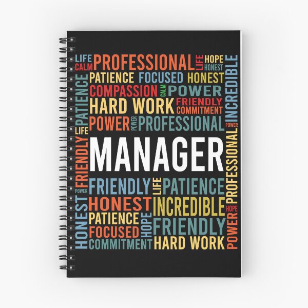 Item preview, manager saying: manager words gift designed and sold by alaechamlal.