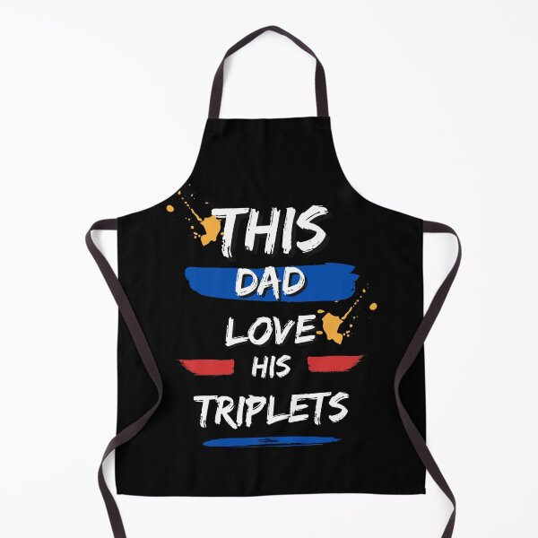Item preview, This Dad Loves His Triplets (Triplets) designed and sold by CREATIVELEANS ⭐️⭐️⭐️⭐️⭐️.