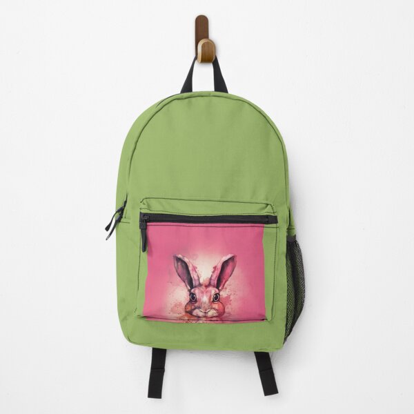 Item preview, Pink watercolor easter bunny art designed and sold by Simone Davino.