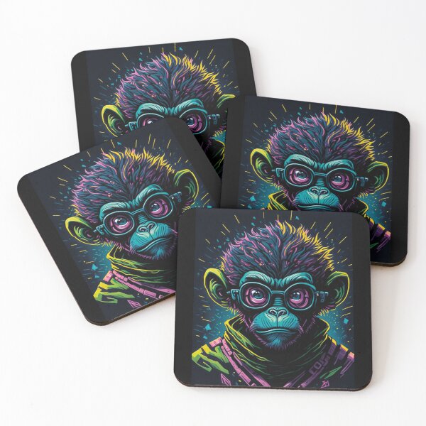 Item preview, crazy monkey neon effect designed and sold by artegrafico92.