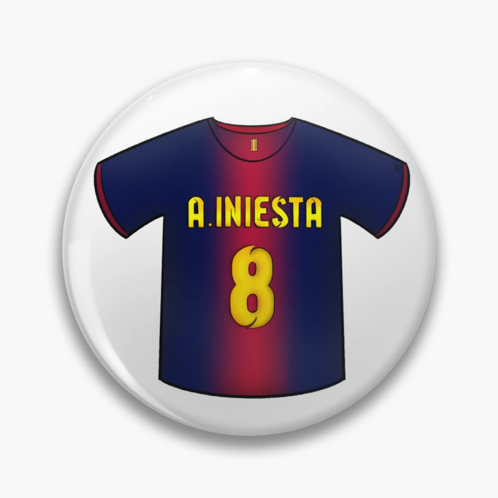 CAPITTEN キャピテンA. INIESTA 8シャツ 国立限定バルセロナ 2008-09 Barcelona Home Shirt A.Iniesta #8 - 8/10 - (L)