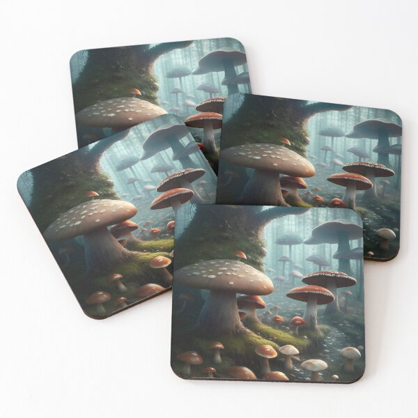 Item preview, Highly detailed Mushroom Forest Fantasy Art designed and sold by VersoShopping.