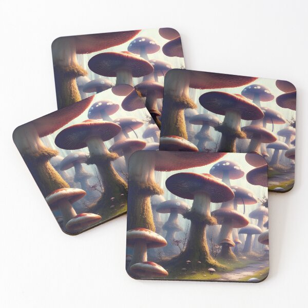 Item preview, Highly detailed Mushroom Forest Fantasy Art designed and sold by VersoShopping.