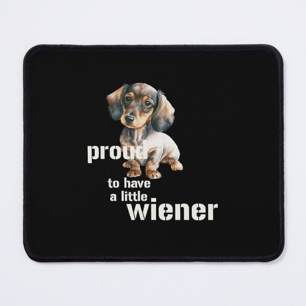 Item preview, proud to have a little wiener, Watercolor Wiener: A Proud and Playful Companion designed and sold by EmeraldeaArt.