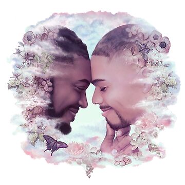 Artwork thumbnail, You're My Cloud Nine (pride tee shirt design by Lavinia Knight) by LaviniaKnight