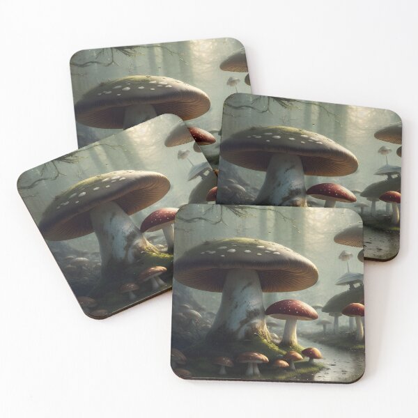 Item preview, Highly detailed Mushroom Forest Fantasy Art designed and sold by VersoShopping.