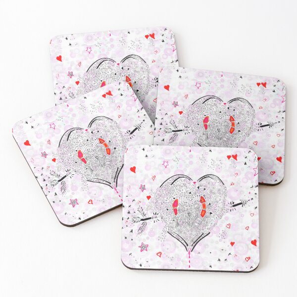 Item preview, Heart overflowing valentines clothing and decor tile pattern 1 designed and sold by Regina Valluzzi.