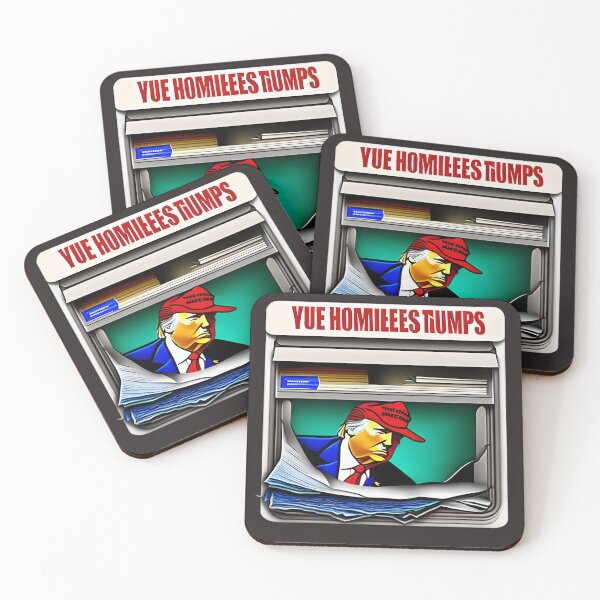 Item preview, homeless trump art sticker designed and sold by Imaginarium of Chaos falcon88 .