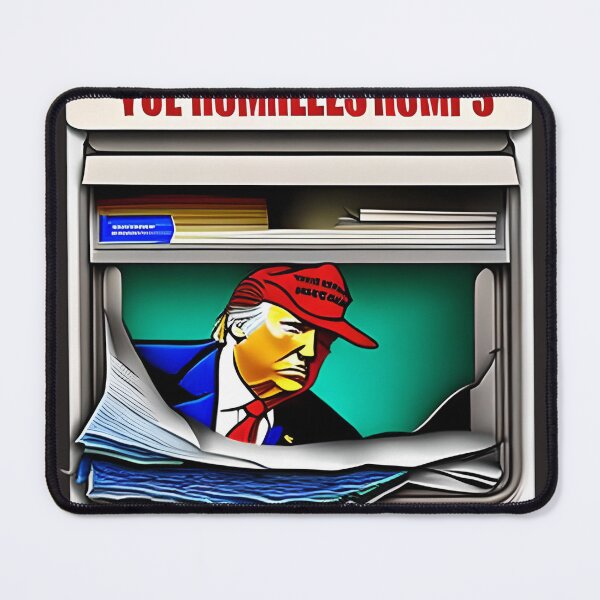 Item preview, homeless trump art sticker designed and sold by Imaginarium of Chaos falcon88 .