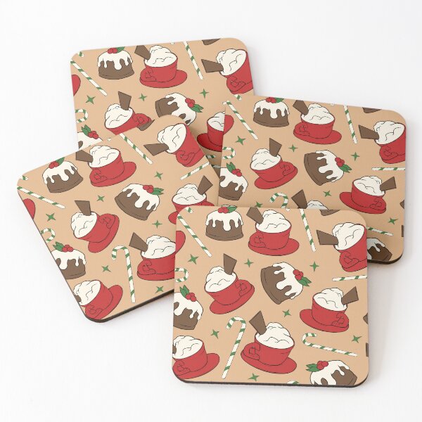 Item preview, Indulgence Coffee and Cake Christmas Pattern designed and sold by CreativeDraws42.