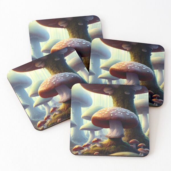 Item preview, Highly detailed Mushroom Forest Fantasy Art designed and sold by VersoShopping.