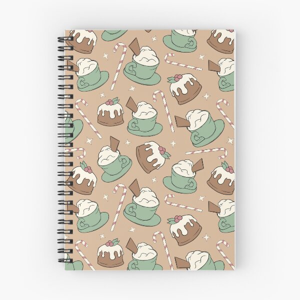 Item preview, Coffee and Cake Christmas Pattern designed and sold by CreativeDraws42.