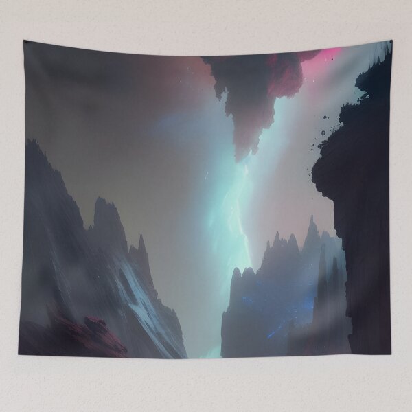 Item preview, Cosmic Fantasy World Nebula Night Sky Alien Landscape designed and sold by VersoShopping.