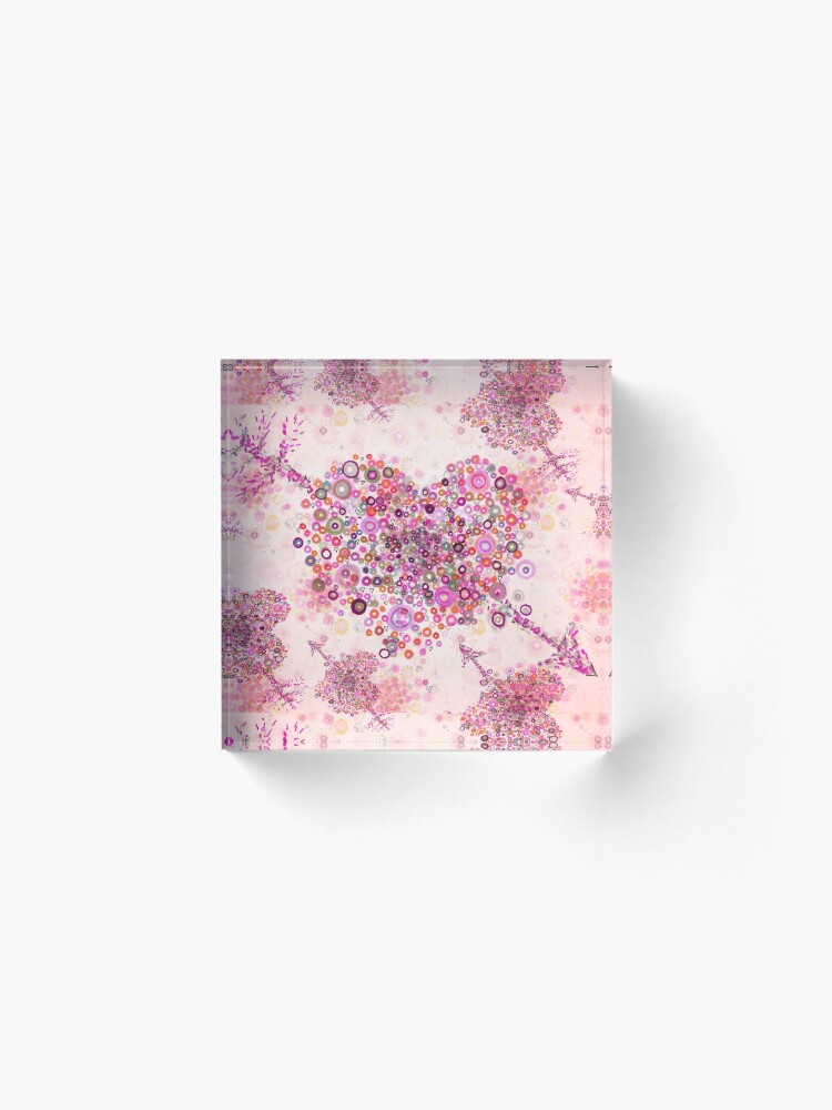 Alternate view of valentines day graphic heart Acrylic Block
