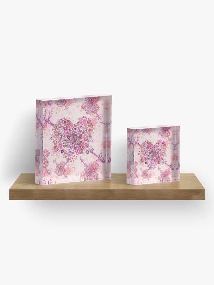 Alternate view of valentines day graphic heart Acrylic Block