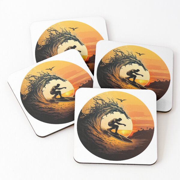 Item preview, Sunset Surfing: Catching Waves in the Golden Hour designed and sold by OAK231.