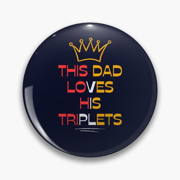 Item preview, This Dad Loves HisTriplets designed and sold by CREATIVELEANS ⭐️⭐️⭐️⭐️⭐️.