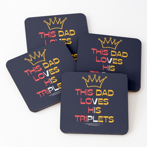 Item preview, This Dad Loves HisTriplets designed and sold by CREATIVELEANS ⭐️⭐️⭐️⭐️⭐️.