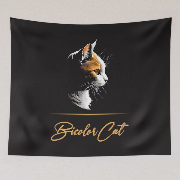 Item preview, Bicolor Cat Portrait designed and sold by Best-Breeds.