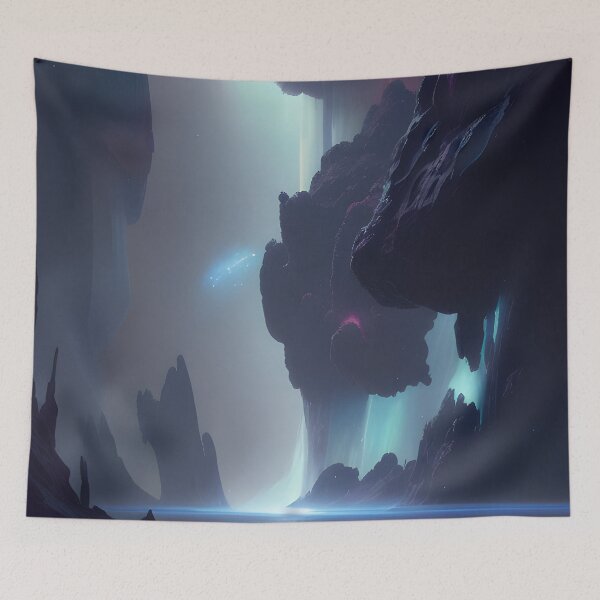 Item preview, Cosmic Fantasy World Nebula Night Sky Alien Landscape designed and sold by VersoShopping.