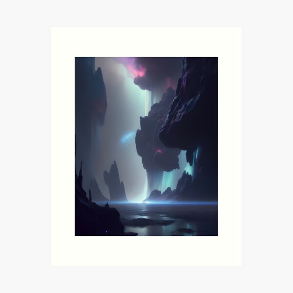 Item preview, Cosmic Fantasy World Nebula Night Sky Alien Landscape designed and sold by VersoShopping.