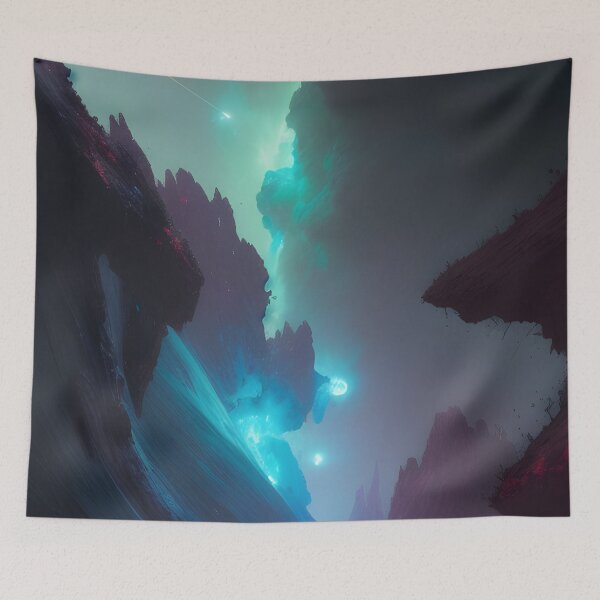 Item preview, Cosmic Fantasy World Nebula Night Sky Alien Landscape designed and sold by VersoShopping.