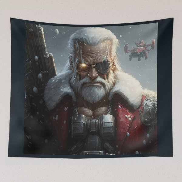 Item preview, Terminator Santa Claus, Cyborg of Death designed and sold by ArtificialEye.