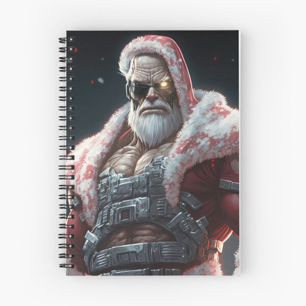 Item preview, Tough Terminator Santa Claus, Muscle Bound Cyborg of Death designed and sold by ArtificialEye.