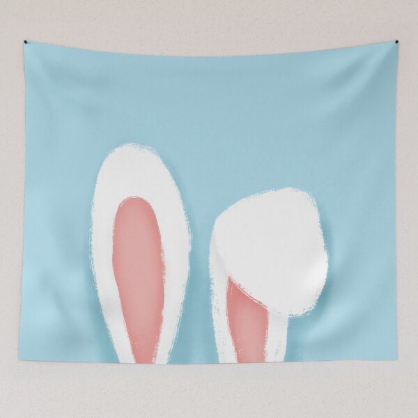 Item preview, Furry Flappers - Bunny Ears Baby Blue designed and sold by Zorana Stevanovic.