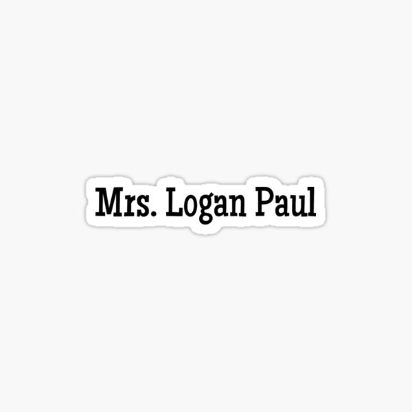 Mrs Logan paul Sticker
