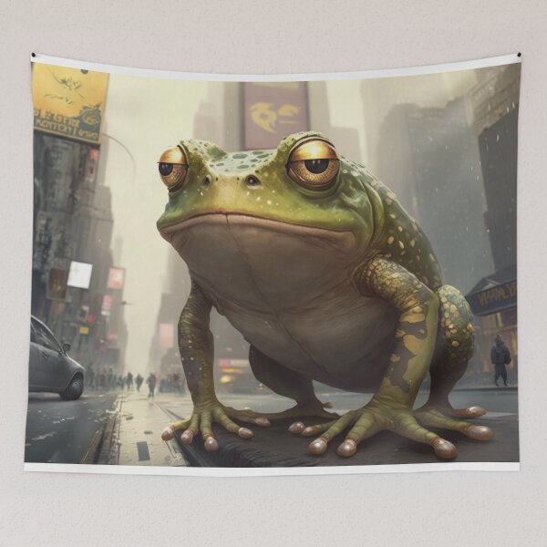 Item preview, Unimpressed Frog - Gigantic in City  designed and sold by ArtificialEye.