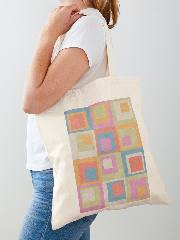 Active Lifestyle' Cream & Green Canvas Tote Bag