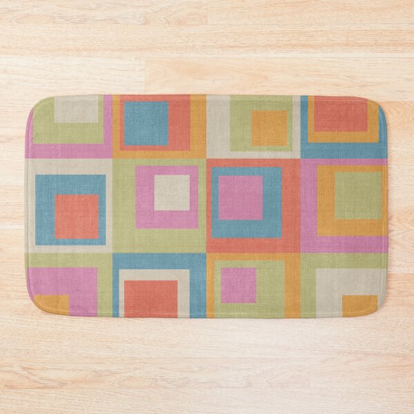 Item preview, Colored Squares Light Green Blue Orange Pink designed and sold by FAROSSTUDIO.