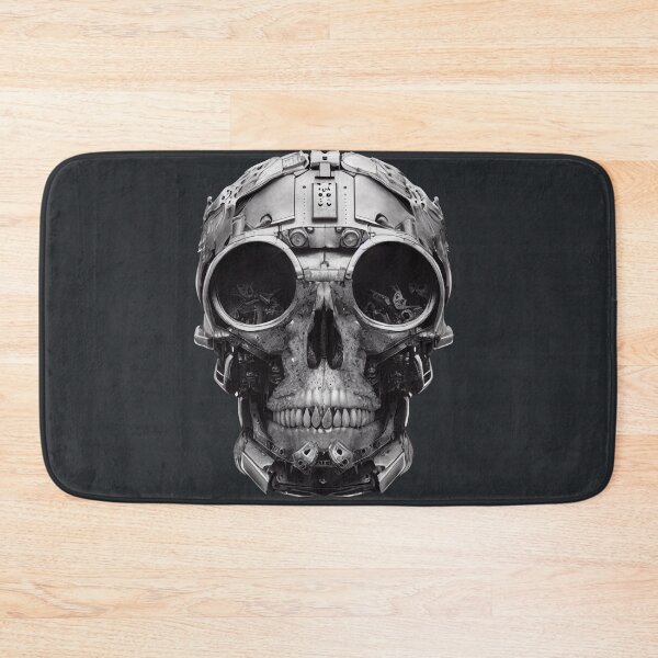 Item preview, Terminator Inspired Vintage Soulless Cyborg Skull with Ai Art designed and sold by ArtificialEye.