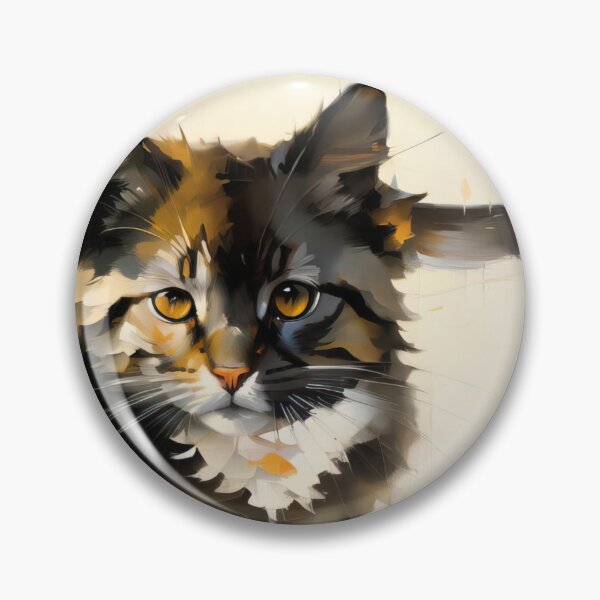 Item preview, Feline Majesty: A regal kitty oil painting designed and sold by KH-GardenEden.