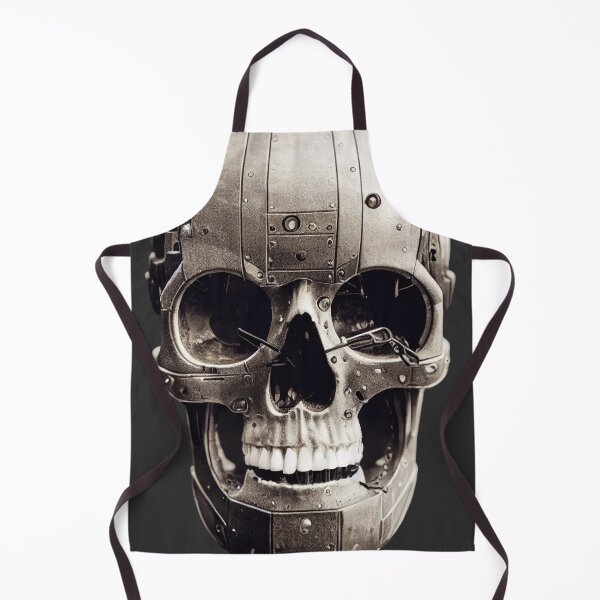 Item preview, Terminator Inspired Human Soulless Cyborg Skull with Ai Art designed and sold by ArtificialEye.