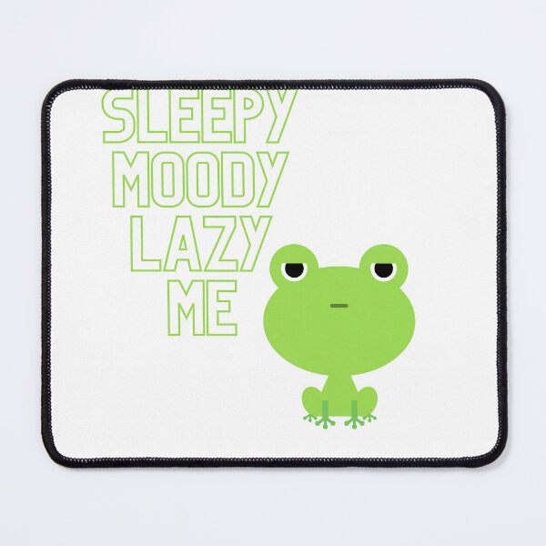 Item preview, Moody sleepy and lazy sticker designed and sold by Designerboutic.