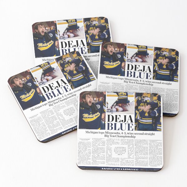 Item preview, 3/22 The Michigan Daily Front Cover Hockey Big Ten Champions Poster designed and sold by michigan-daily.