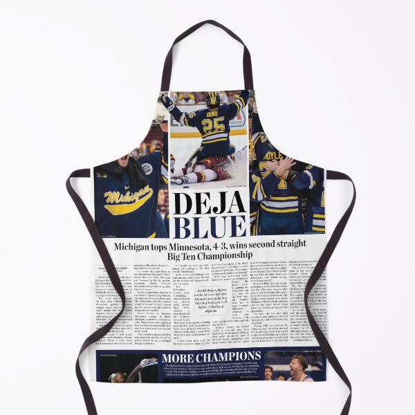 Item preview, 3/22 The Michigan Daily Front Cover Hockey Big Ten Champions Poster designed and sold by michigan-daily.