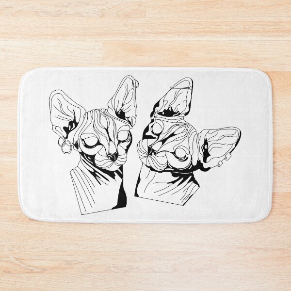 Item preview, Sphynx cats tattoo designed and sold by SoykAart.