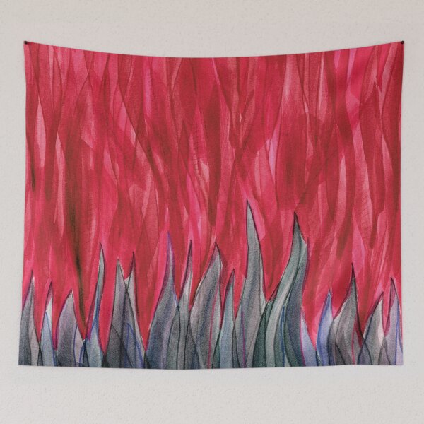 Item preview, Crimson Sky Charcoal Grasses designed and sold by Alexandria Levin.