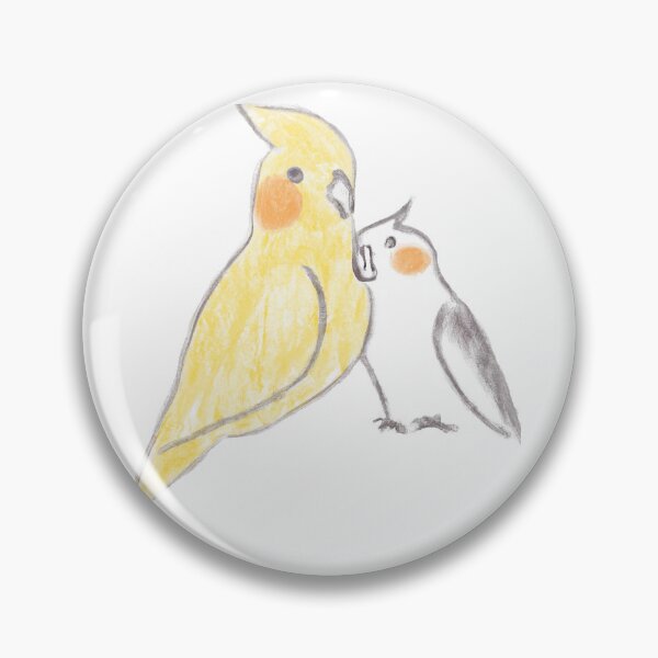 Item preview, Two Cockatiels Cuddling designed and sold by aarcadia.