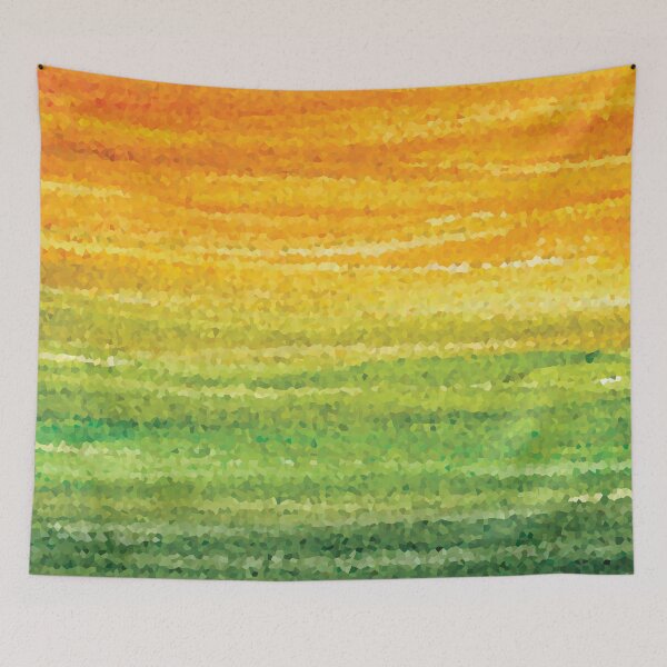Item preview, Yellow Green Crystallized Landscape designed and sold by Alexandria Levin.