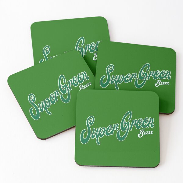 Item preview, SUPER GREEN. BZZZZ. GREEN/WHITE OUTLINE. designed and sold by 5hertz.
