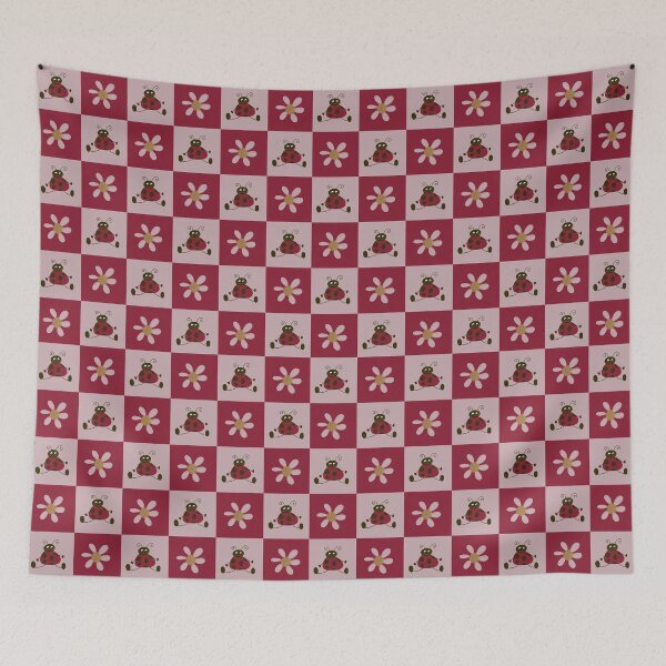 Aperçu de l'œuvre Coccinelle Dames Rouge Rose créée et vendue par ChantalDesign.